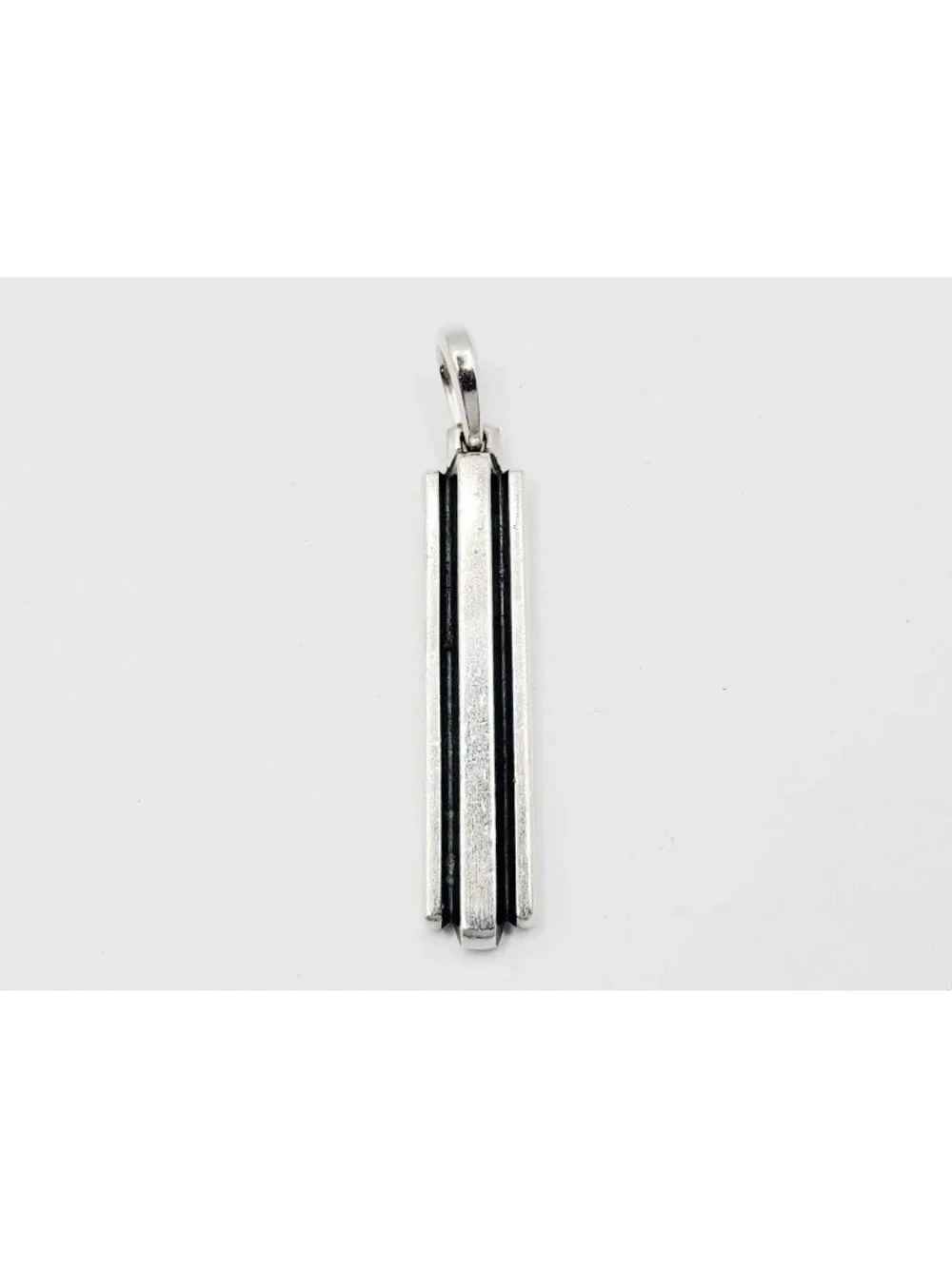 David Yurman Chevron Ingot Tag Sterling Silver